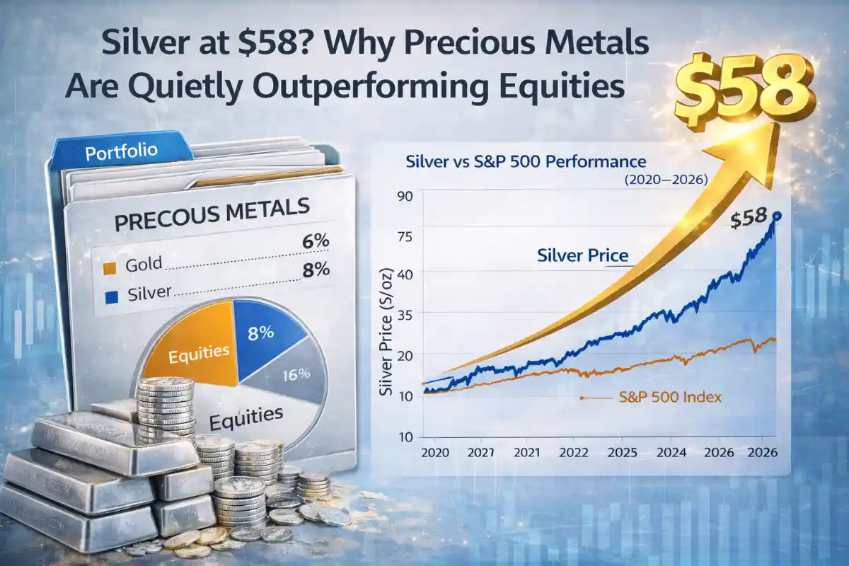 Silver at $58? Why Precious Metals Are Quietly Outperforming Equities