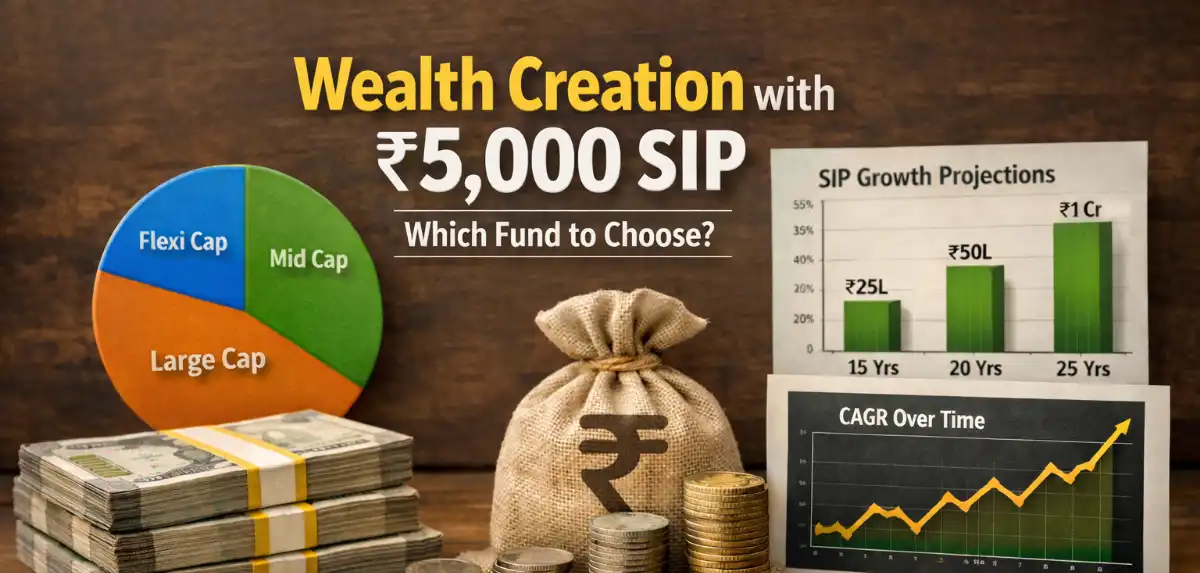 Wealth Creation with ₹5,000 SIP – Which Fund to Choose?