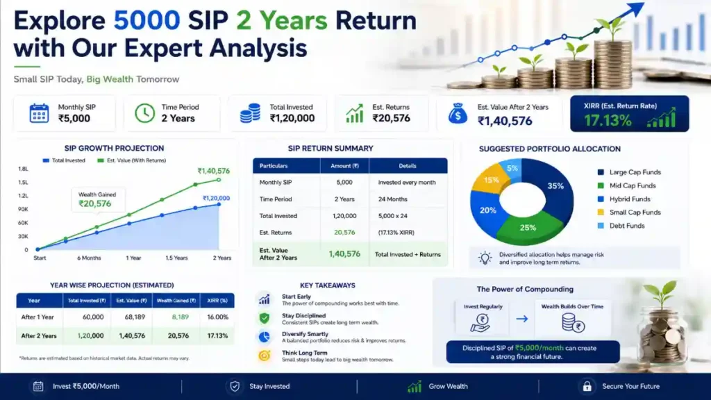 Explore 5000 SIP 2 Years Return with Our Expert Analysis