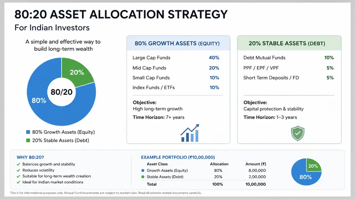 80:20 Asset Allocation Strategy : Complete Guide for Indian Investors